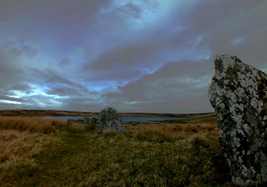Achavanich stone rows, Caithness by Fiona Jack