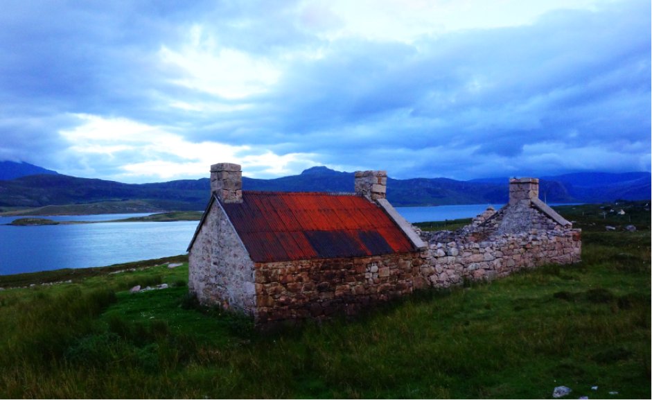 A ruined croft in Sutherland