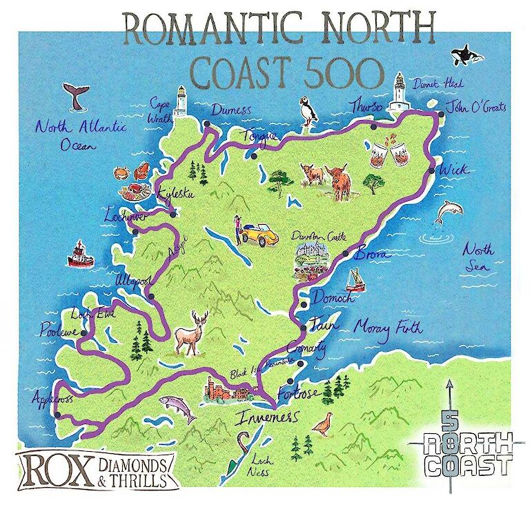 North Coast 500 Accommodation Map
