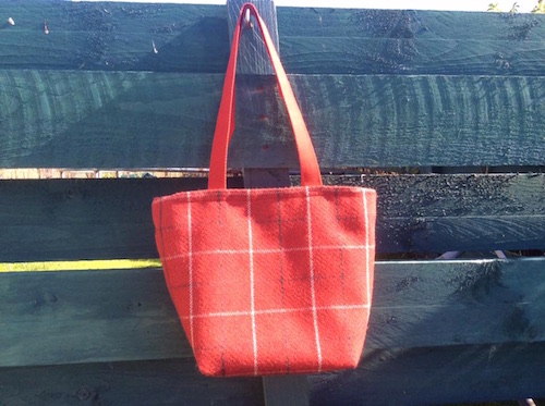 Peedie Prints tweed bag