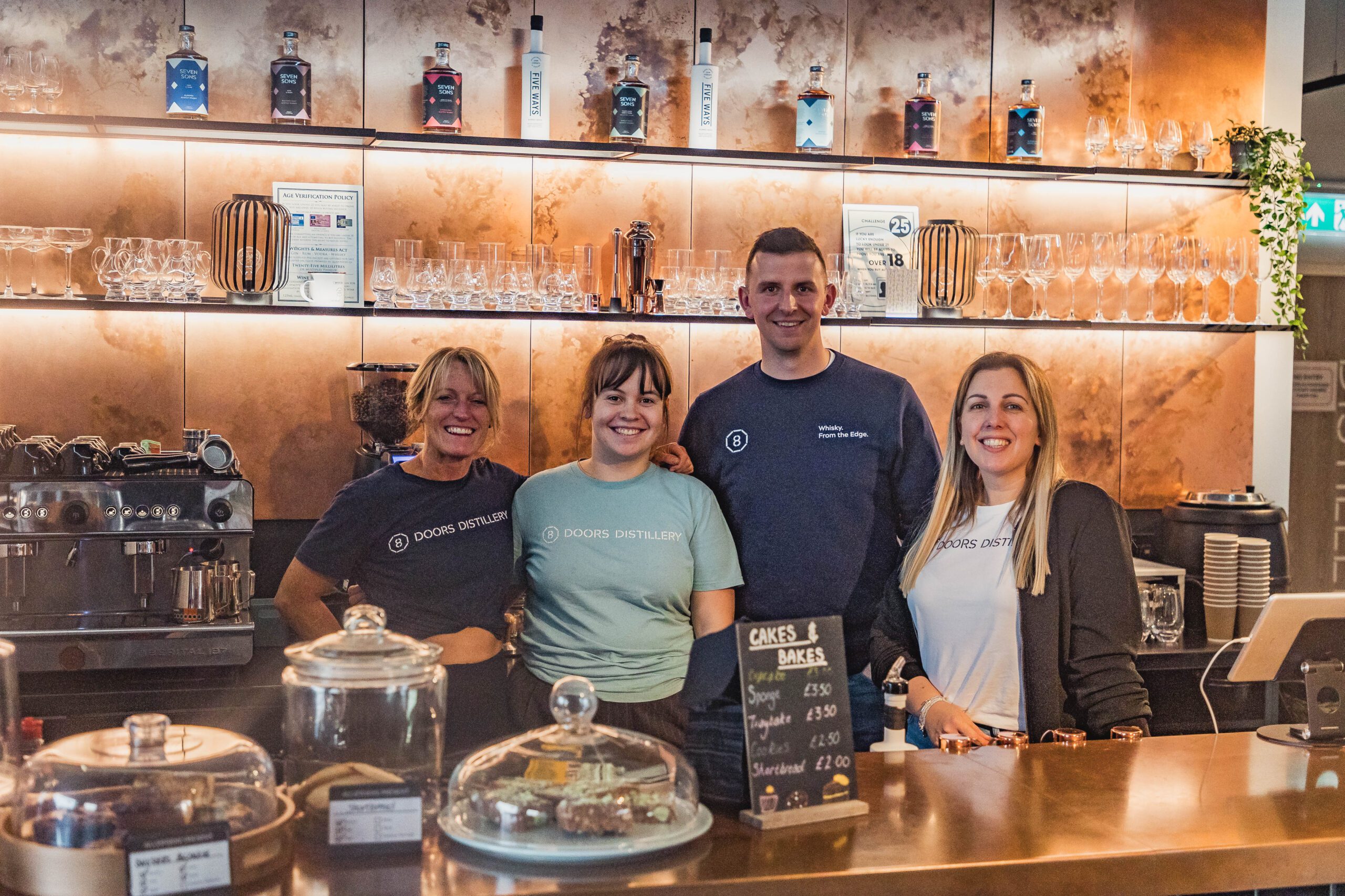 The team at 8 Doors Distillery John O’Groats