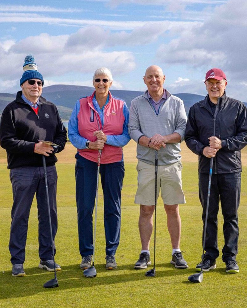 Golfers, Brora Golf Club, Ball Boys Texas Scramble. Activities and sport in the North Highlands