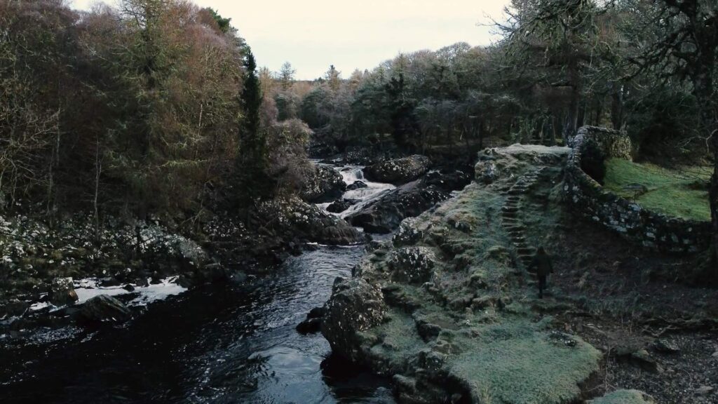Achness Falls historical site, North Highlands