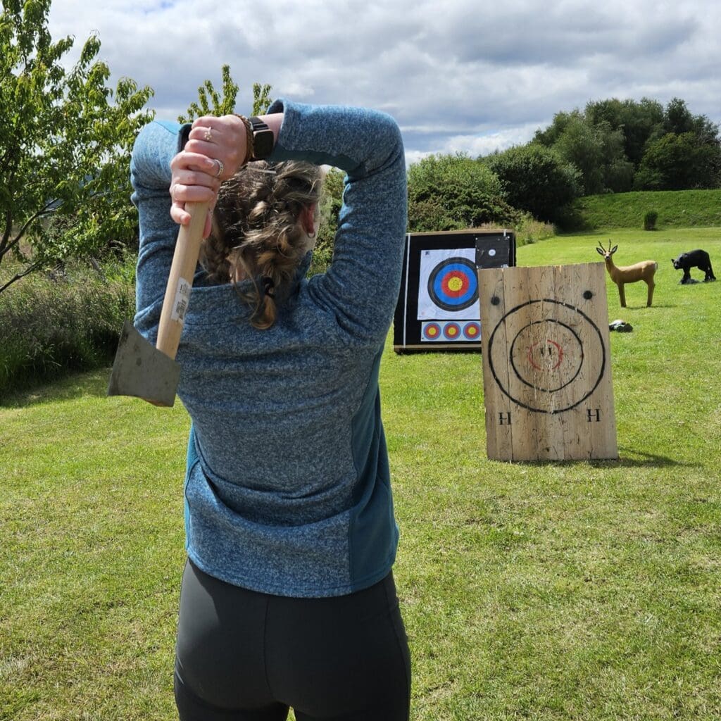Axe Throwing experience near Dornoch, East Sutherland, North Coast 500 Adventure Experiences