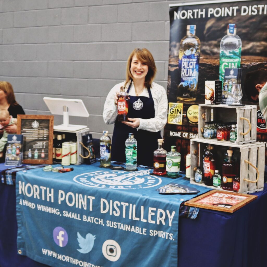 North Point Distillery rum, gin and whisky distillers in Caithness, producing alcohol gifts from on the North Coast 500