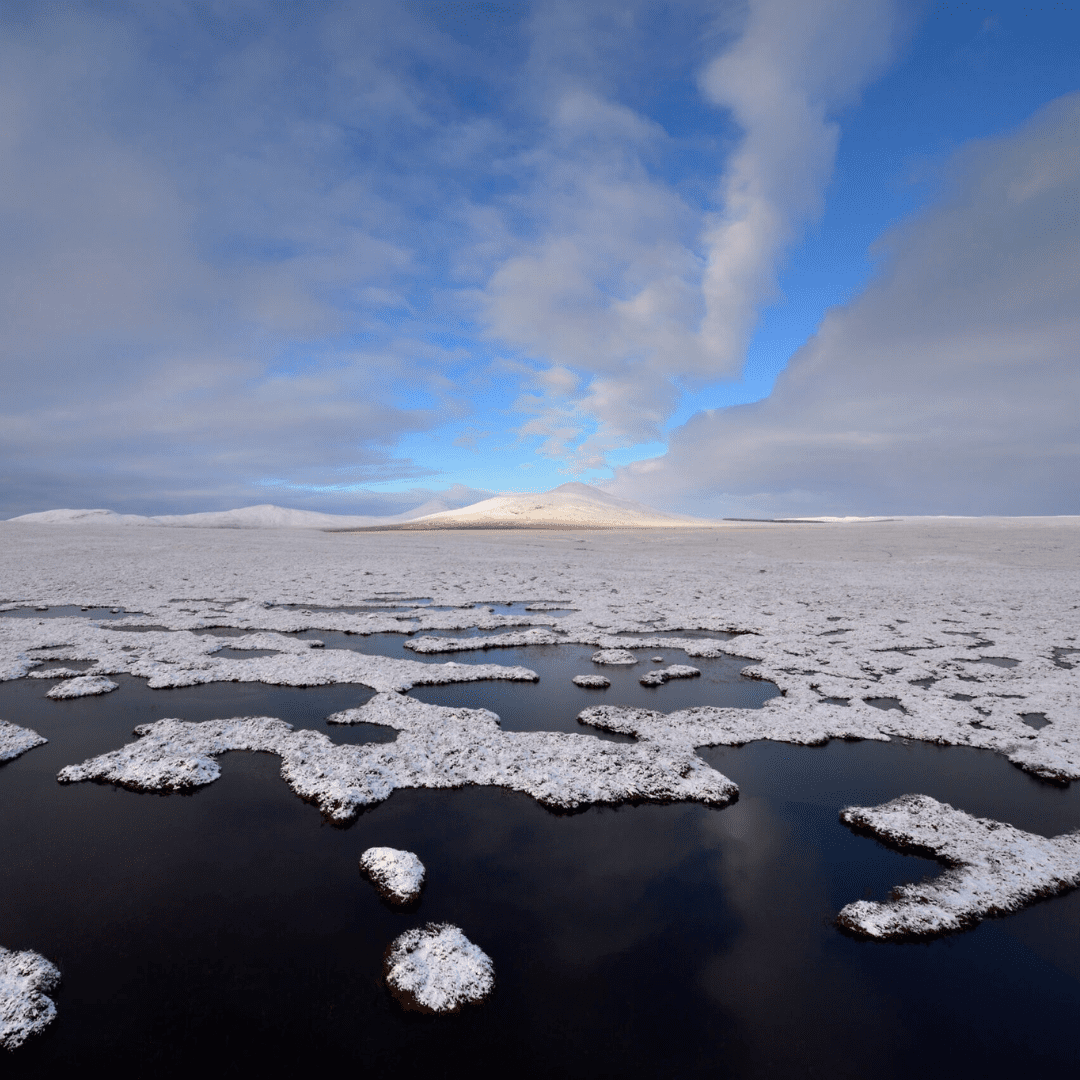 Landscape shot of The Flow Country, Sutherland, North Highlands. Things to see and do in the North Highlands