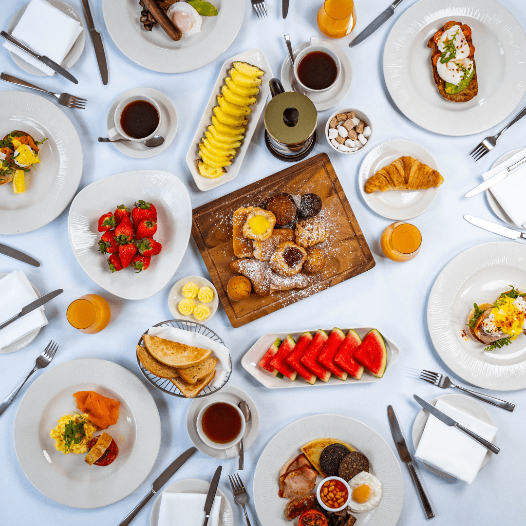 A vast breakfast array from Highland Coast Hotels, East coast of Sutherland, North Highlands. Places to eat North Highlands