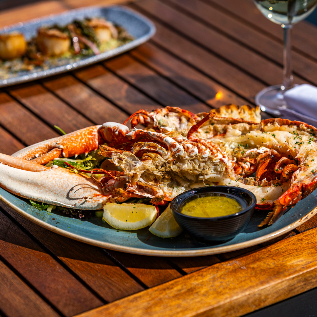 A fresh plate of locally sourced seafood at Kylesku Hotel, Sutherland, North Highlands, West Sutherland