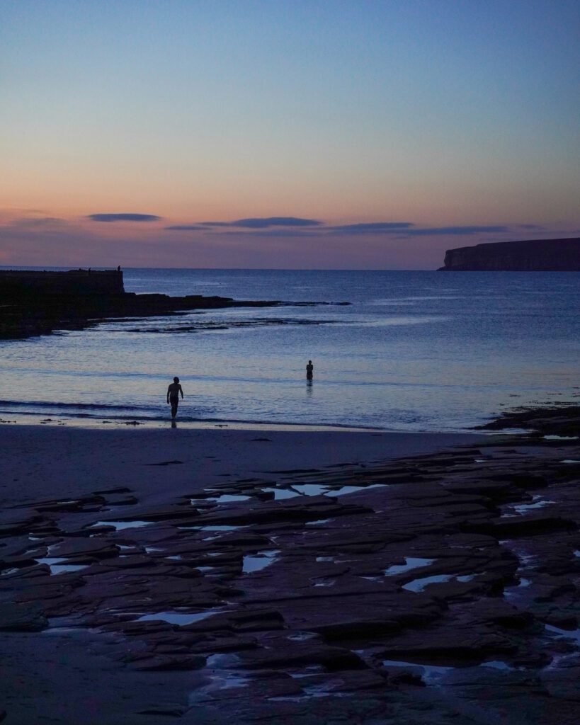 Dip your toes in the North Sea and let your mind unwind. Photo by Clach Mara Sauna