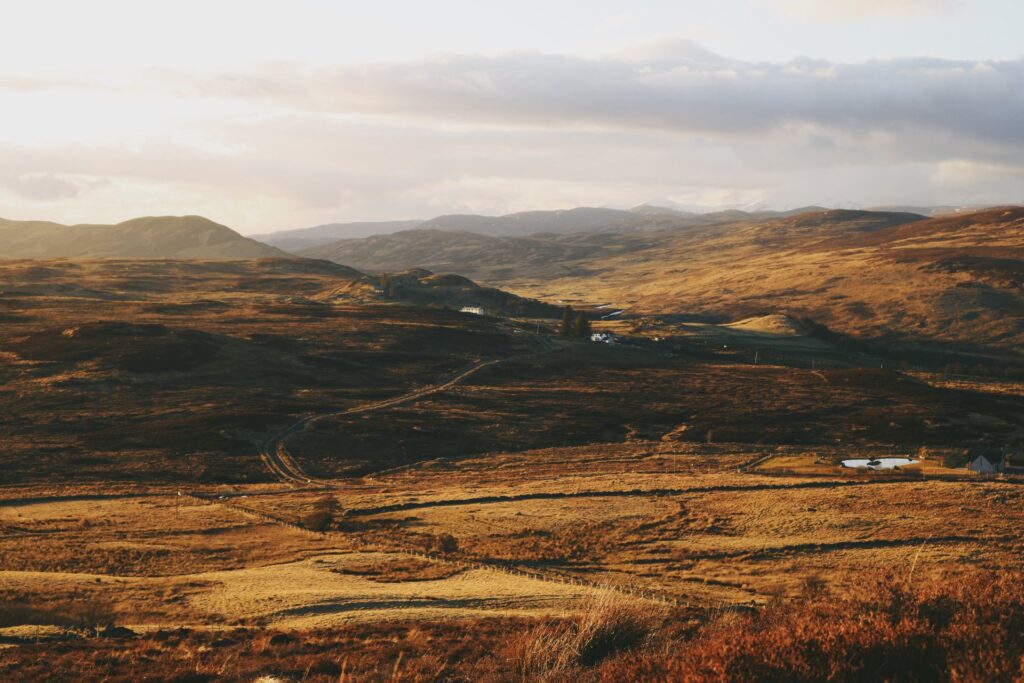 Highland Winter View from Highland Luxury Cottages, Rogart, on Scottish retreat