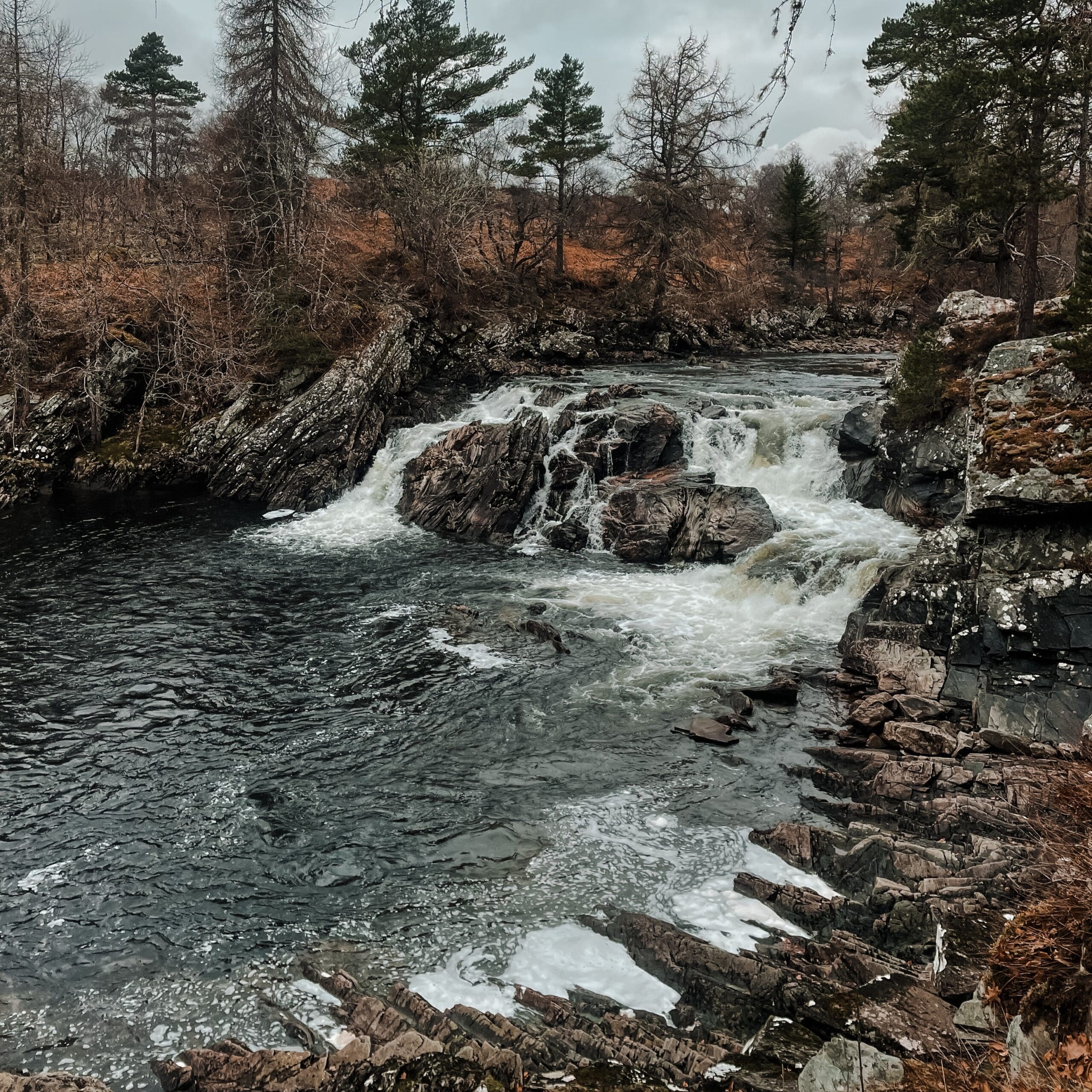 Invercassley Waterfall, Rosehall, Central Sutherland
