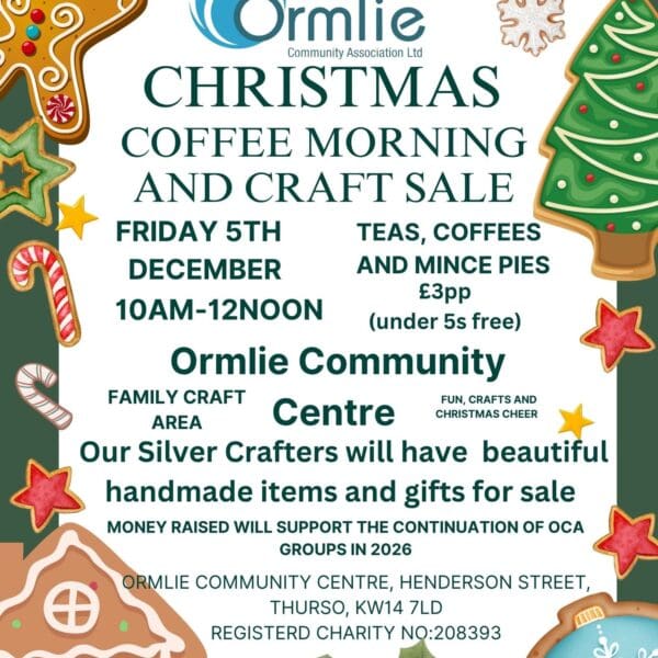 OCA xmas coffee morning Poster