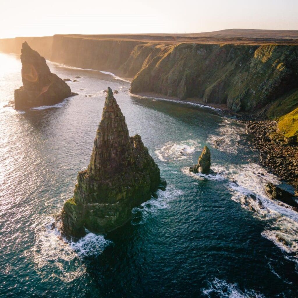 Iconic North Highlands landmark, Duncansby Stacks, Dunnet Head, John O'Groats, North Highlands
