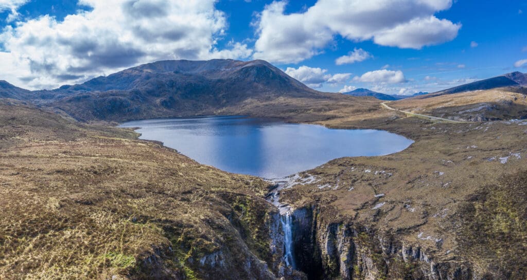Wailing Widow Waterfall, North-West Sutherland, North Coast 500 viewpoint