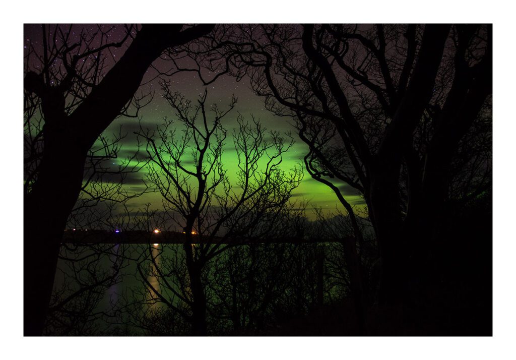 Aurora Borealis on the Caithness and Sutherland Coast, North Highlands, photography by Gary MacLeod.