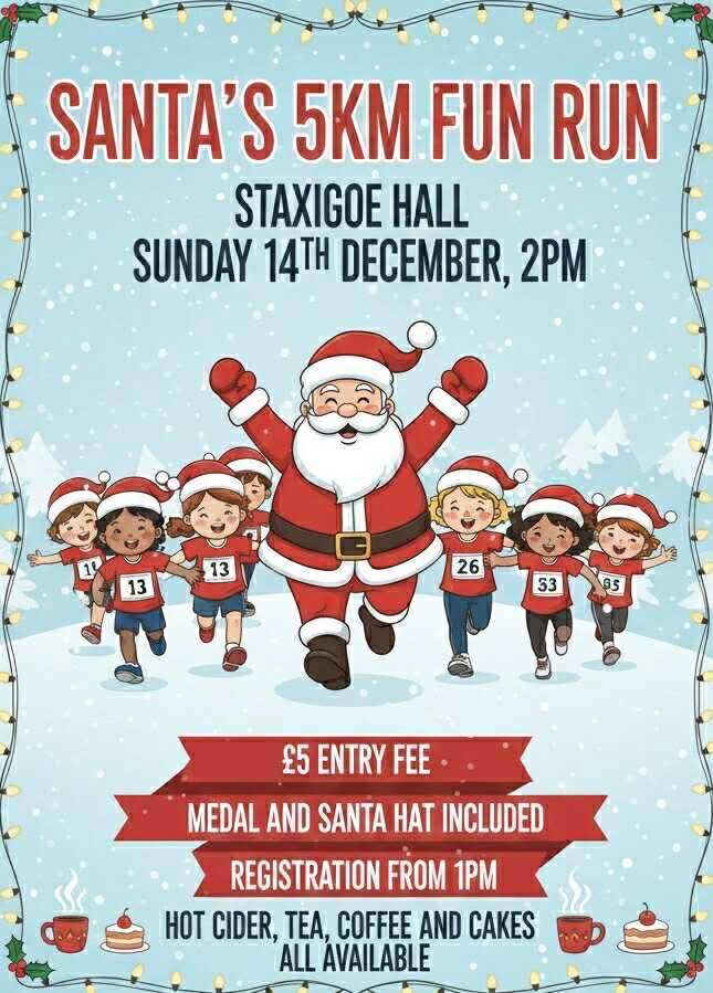 santa run poster