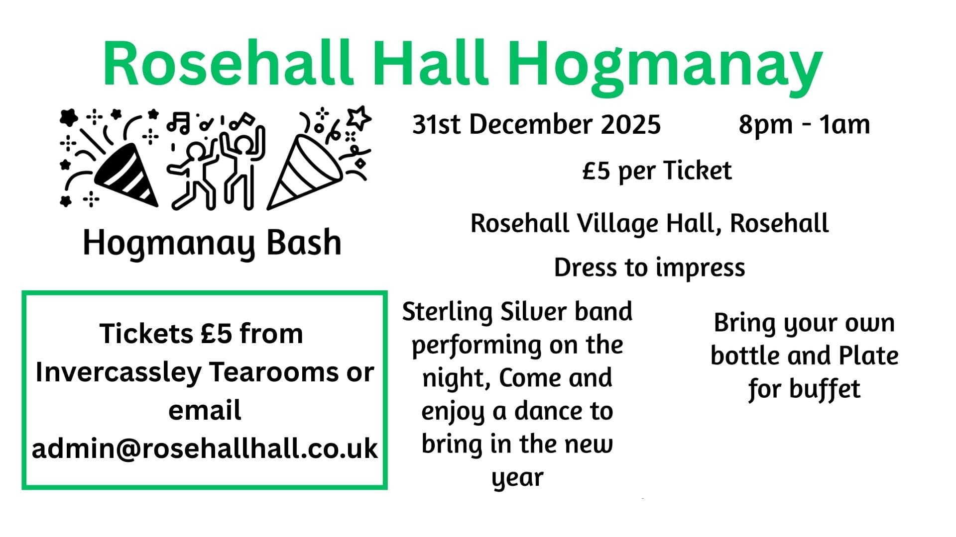 rosehall hogmanay poster