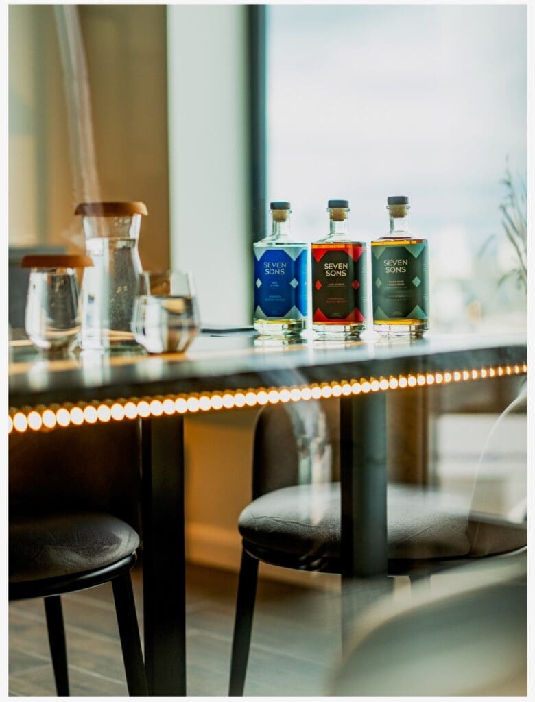 Whisky Tasting session at 8 Doors Distillery at John O'Groats, NC500 artisan drinks