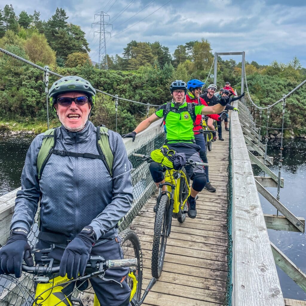 Cycle tour of the Doll Brora as part of North Highlands visit 