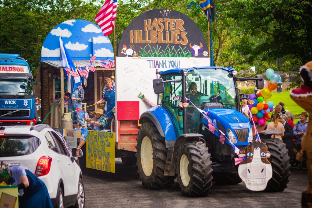 Family fun at Wick Gala Fancy Dress Parade, a key summer event in the North Highlands